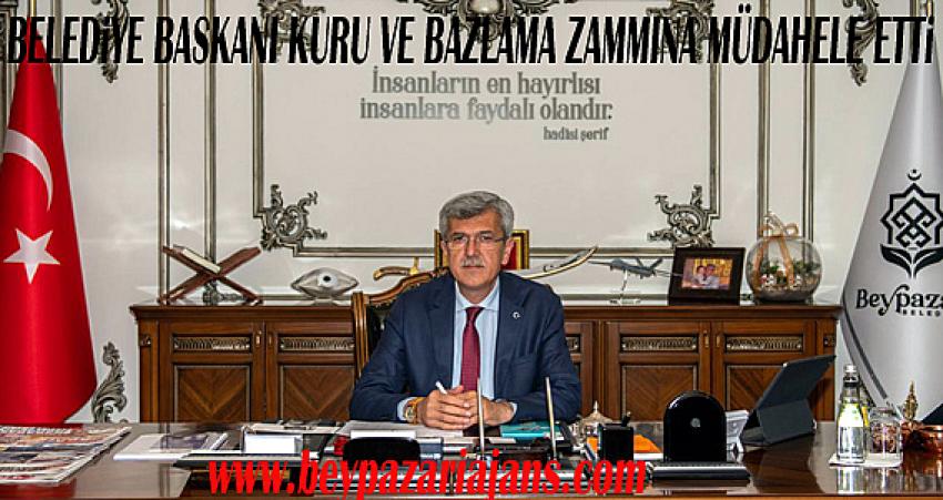 Beypazarı Belediye Başkanı Tuncer Kaplan ,  Zamlara Müdahale Etti:
