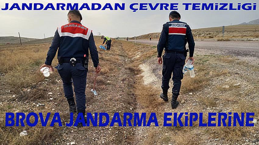 Beypazarı İlçe Jandarma Komutanlığı ekipleri, çevre temizliği gerçekleştirdi.