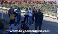 Beypazarı İlçesinde meydana gelen trafik kazasında 16 kişi yaralandı: 