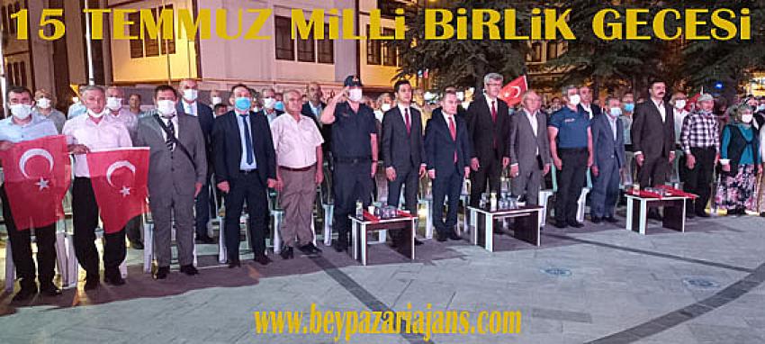 15 Temmuz Demokrasi ve Milli Birlik günü etkinlileri gece sabaha kadar sürdü: