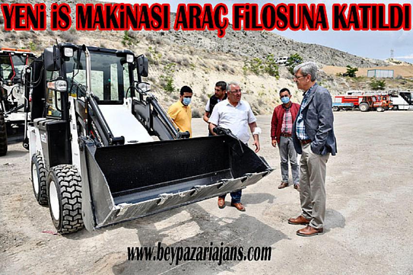 Beypazarı belediyesi Araç filosuna Bir iş makinası daha kattı.