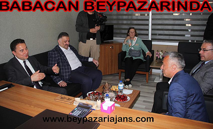 Deva Partisi Genel başkanı Ali Babacan, Beypazarı İlçesini ziyaret etti.
