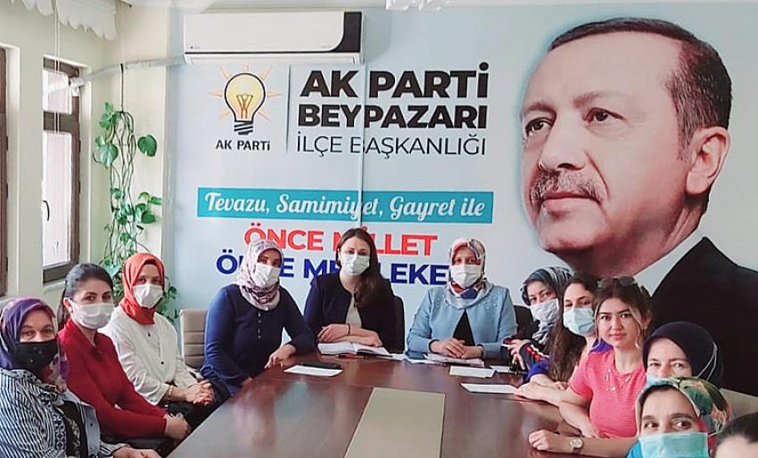AK Parti Beypazarı Kadın Kolları haftalık olağan toplantısını yaptı: