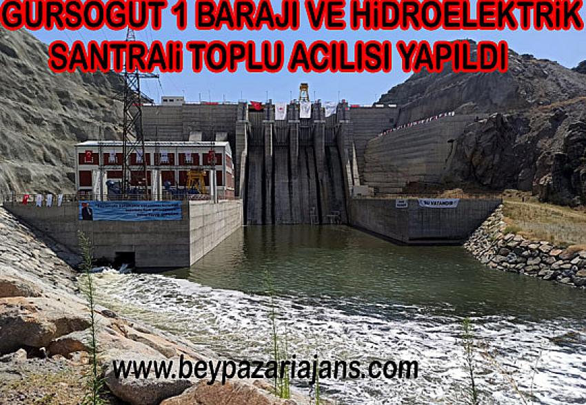 Beypazarı’nda inşası tamamlanan Gürsöğüt 1 barajı ve Hidroelektrik santrali açıldı: