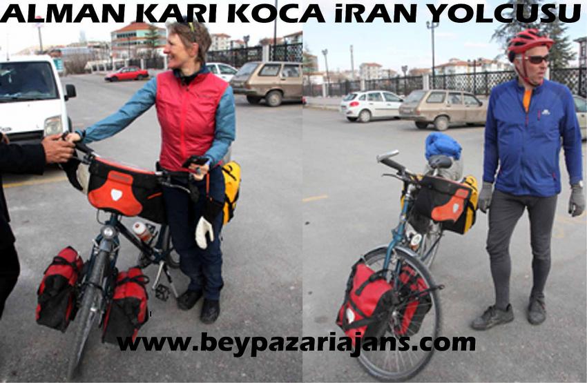 Alman Karı Koca, Bisikletle İran’a gidiyorlar.