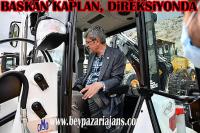 Beypazarı belediyesi Araç filosuna Bir iş makinası daha kattı.