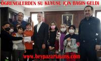 İlkokul Öğrencilerinden Su kuyusu için destek geldi: