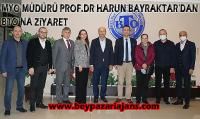 Prof. Dr. Harun Bayraktar'dan Ticaret Odası Başkanına ziyaret: