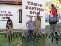 Çek Cumhuriyeti vatandaşı, başladığı yürüyüş yolculuğunda Beypazarı’nda verdi mola: