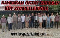 Kaymakam Oktay Erdoğan Köy gezilerinde:
