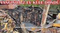 Beypazarı’nda yangın: Çıkan yangında iki Ahşap ev küle döndü: