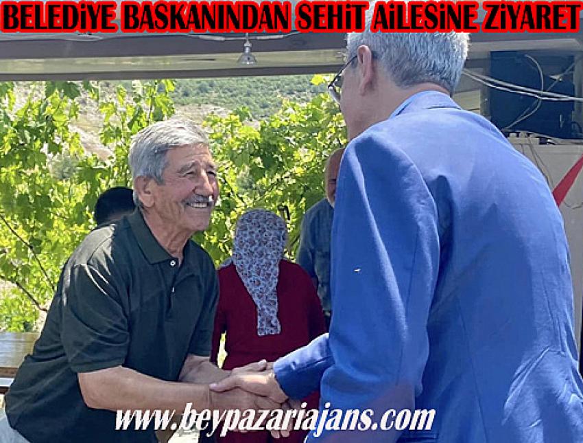 Beypazarı belediye başkanı Tuncer Kaplan: “ Şehidimiz Serkan Çağlayan’ın babasını ziyaret ettik”